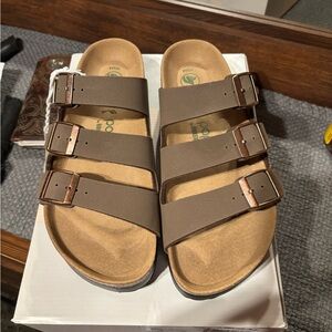 Papillio Birkenstock Florida III Flex Platform Sandals Mocha